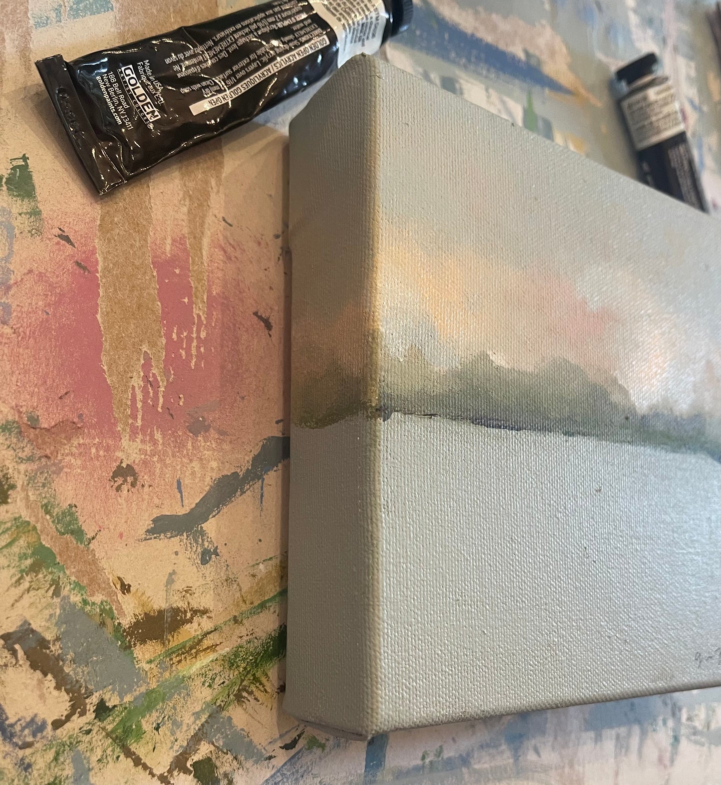“After the Storm” Original Abstract Landscape Painting