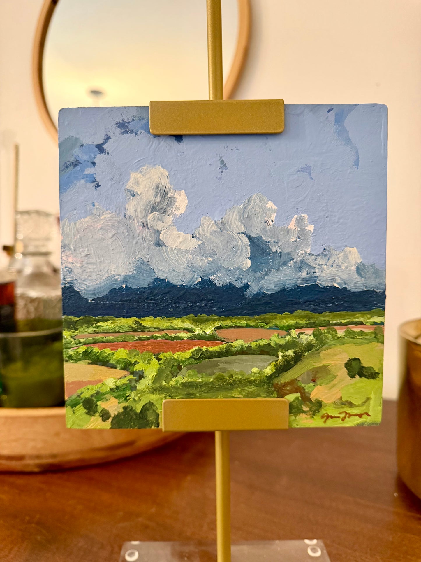 Field Storm Original Acrylic Painting