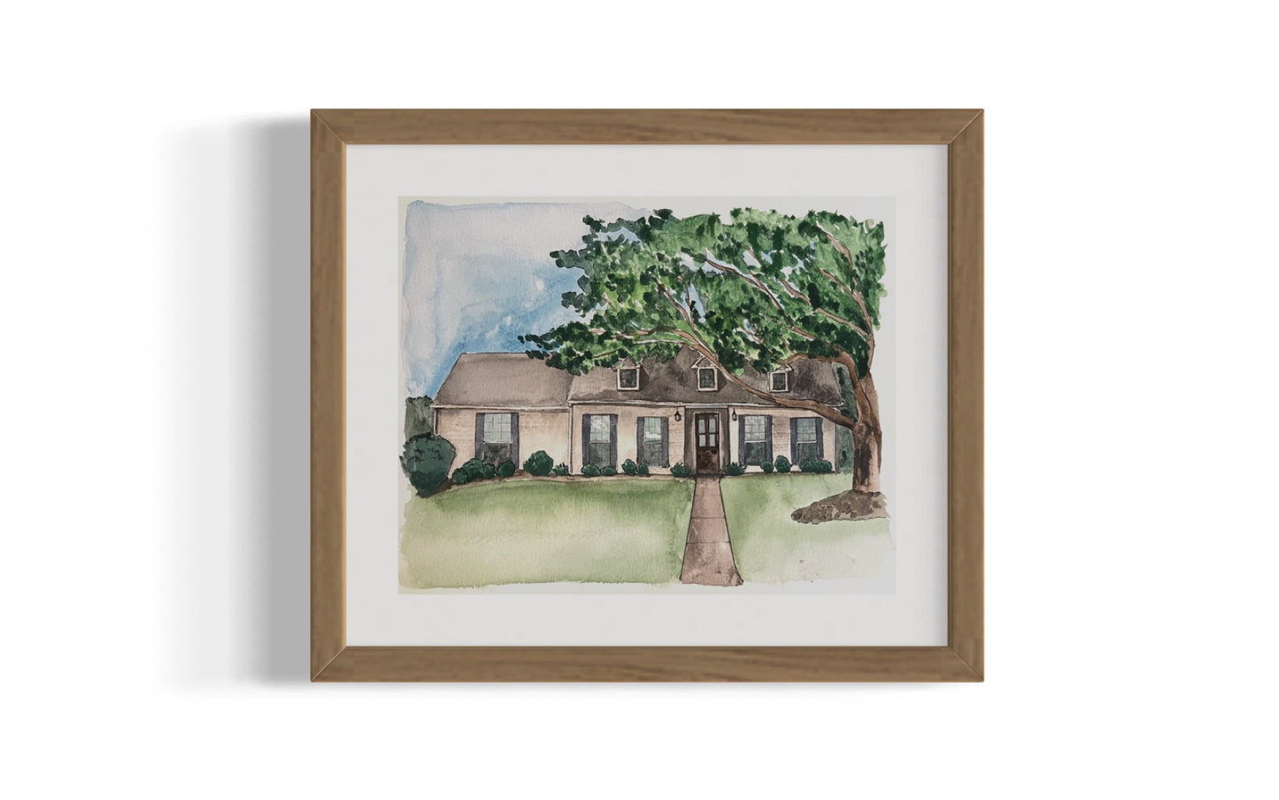 Custom Watercolor House Portrait