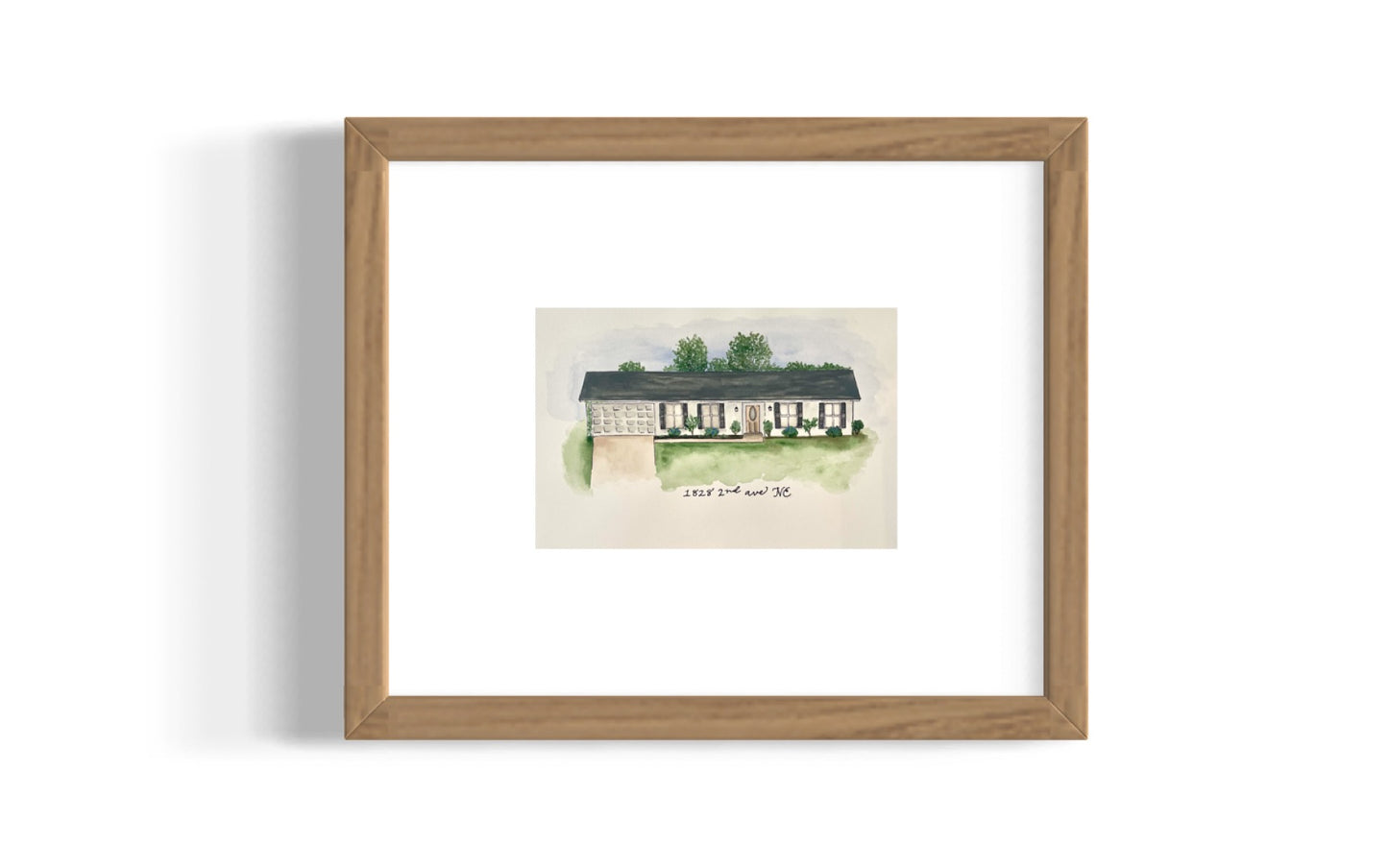Custom Watercolor House Portrait