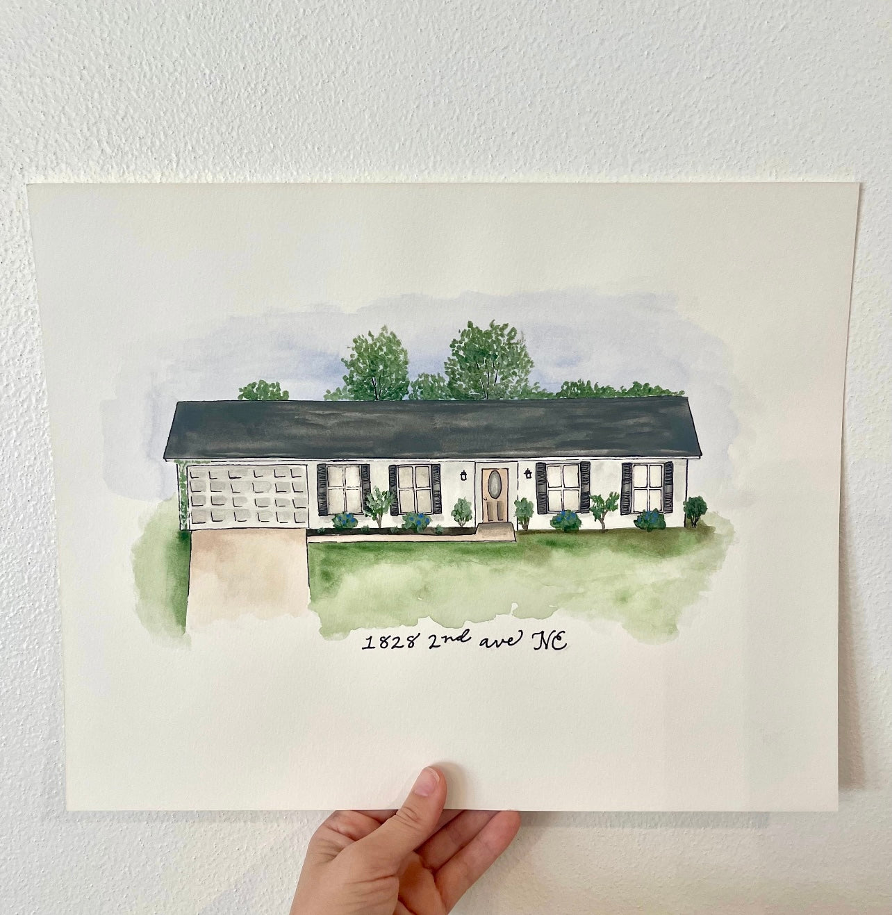 Custom Watercolor House Portrait