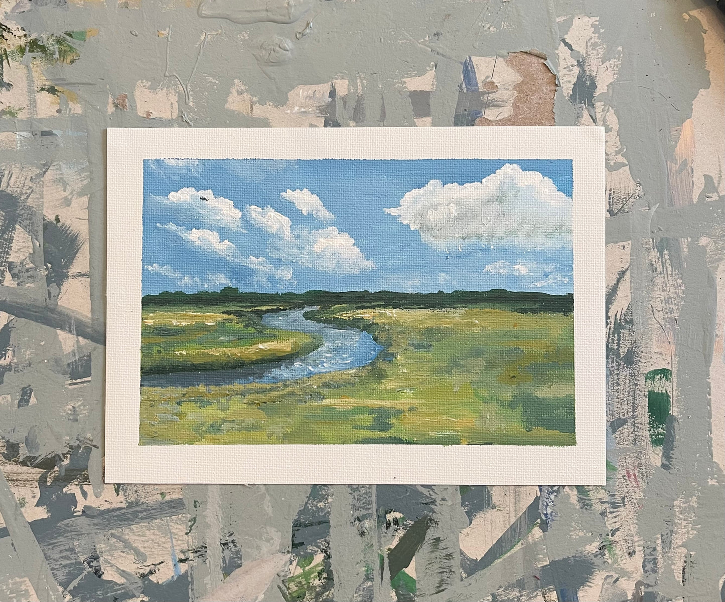 “In the Marsh” Original Framed Painting