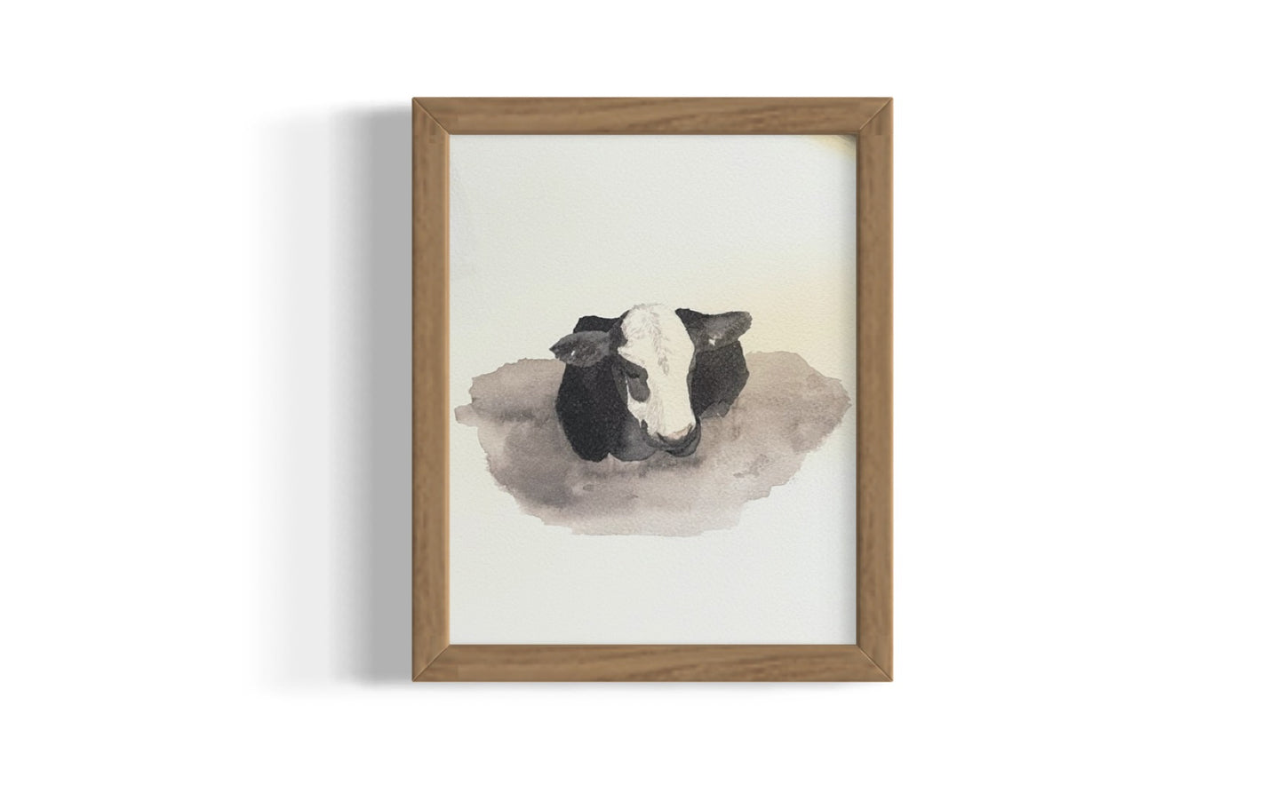 Cow Watercolor Art Print