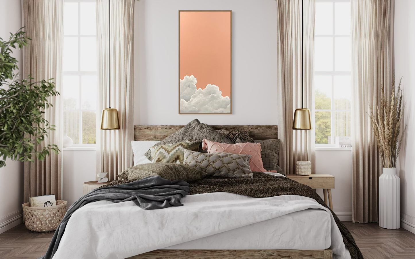 “Ascend” Original Abstract Cloud Painting
