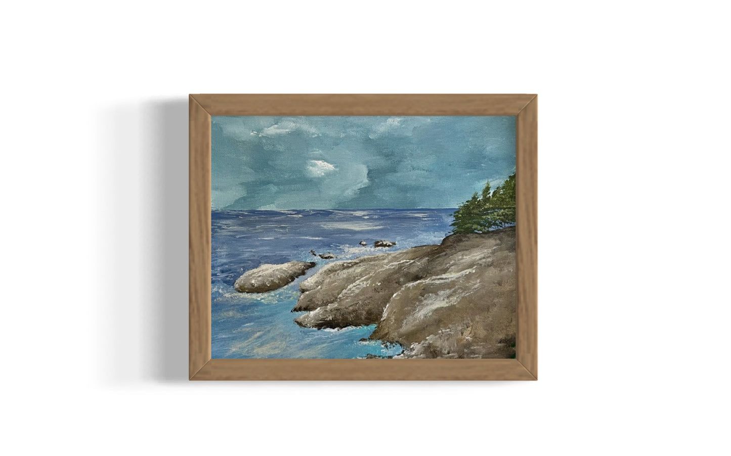 “Seaside Cliffs” Original Coastal Landscape Painting