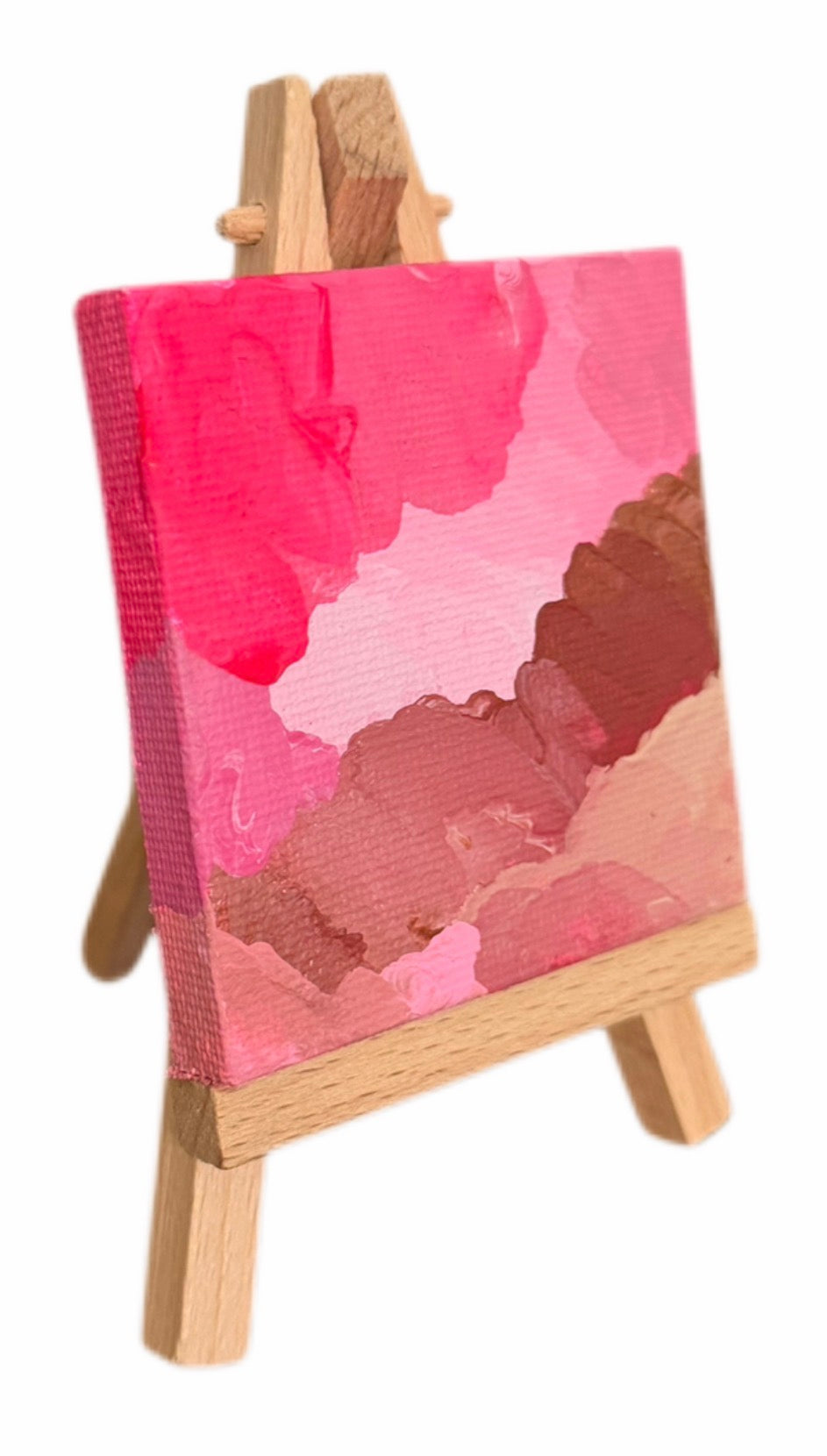 Pink and Red Abstract Mini Painting