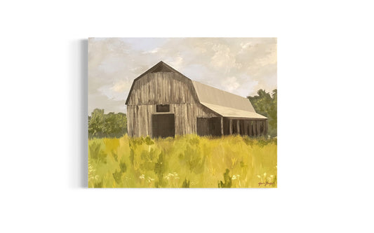 “Weathered Barn” Original Acrylic Painting
