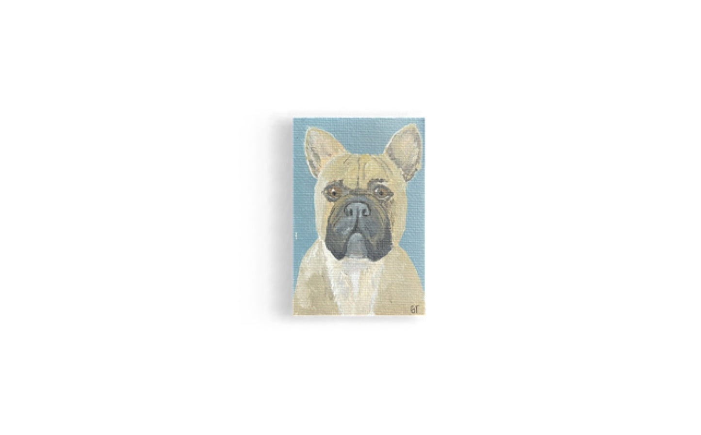 French Bulldog hand-painted Christmas ornament