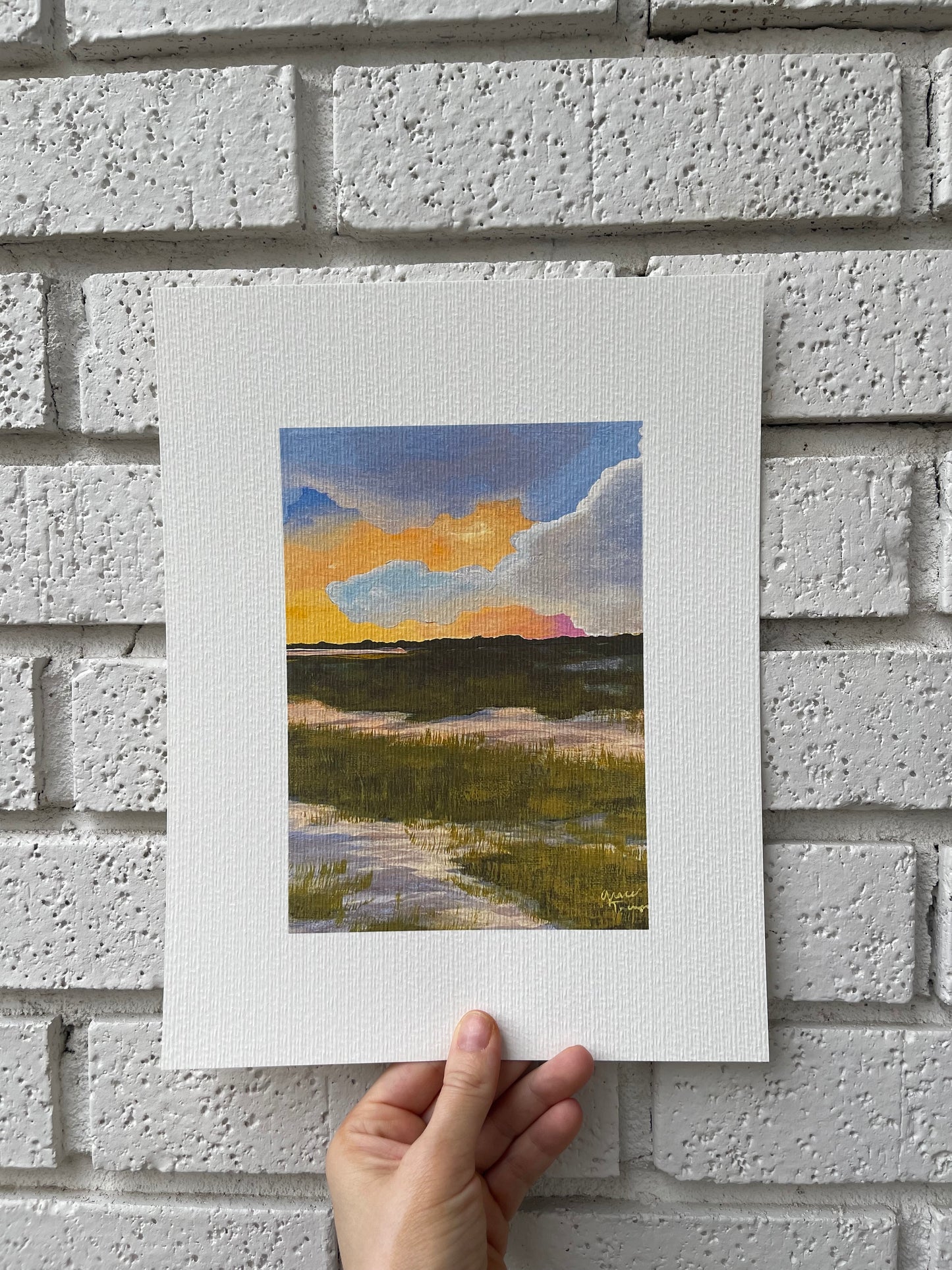 “Low Country Clouds” Coastal Landscape Art Print