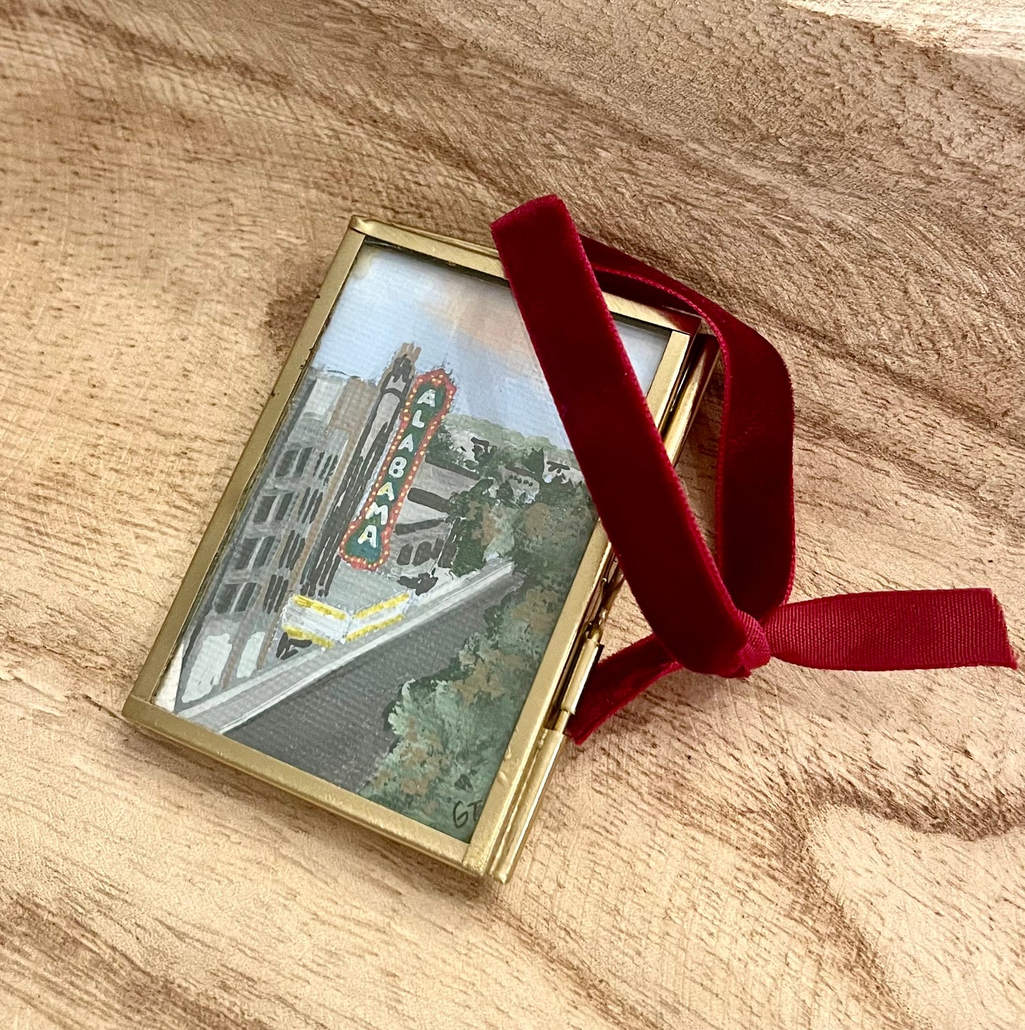 Birmingham Alabama Theater hand-painted Christmas ornament