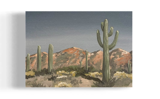“Desert Cactus” Original Acrylic Painting