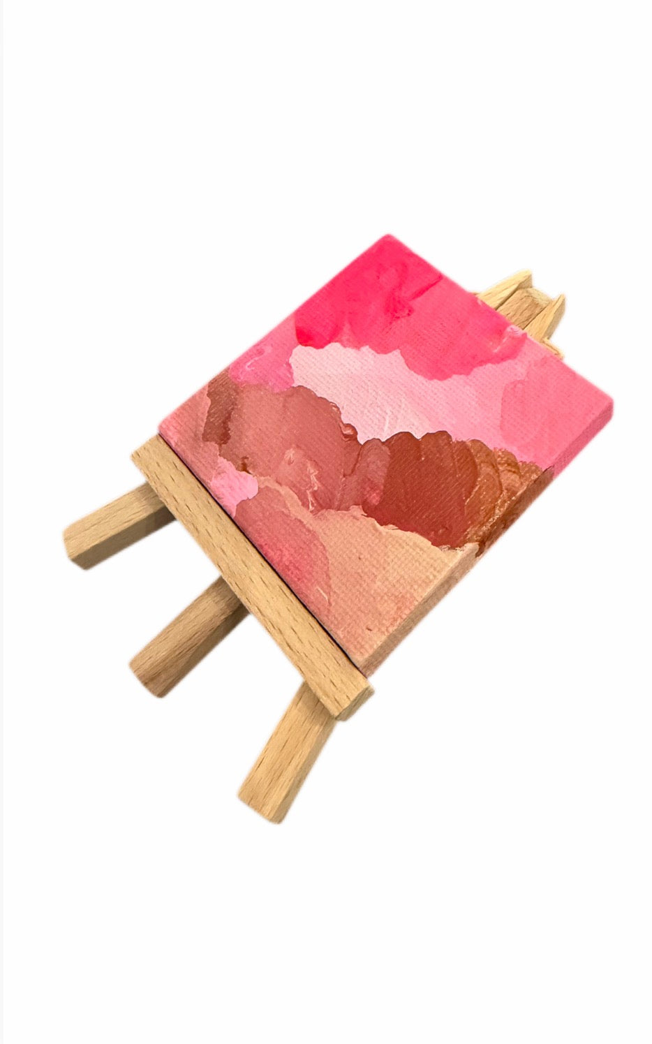 Pink and Red Abstract Mini Painting