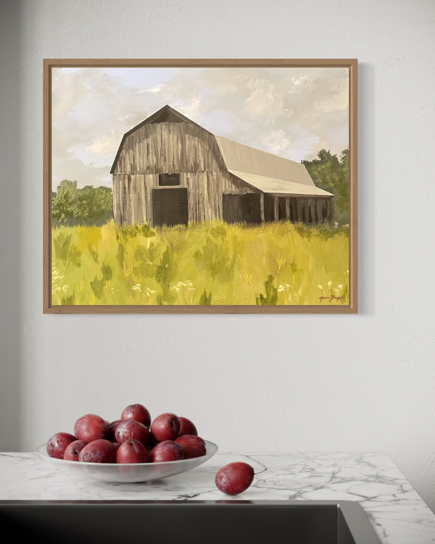 “Weathered Barn” Original Acrylic Painting