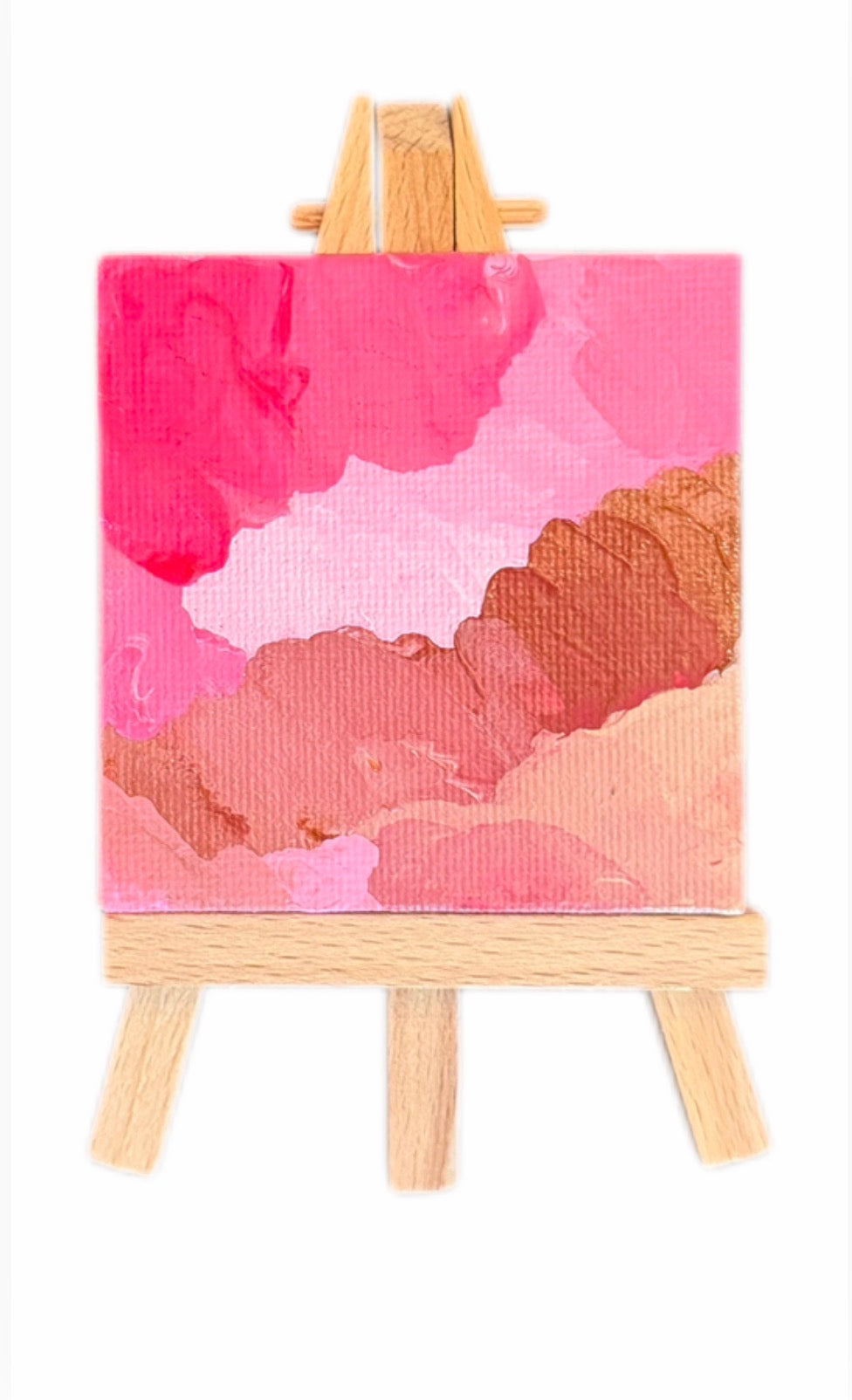 Pink and Red Abstract Mini Painting