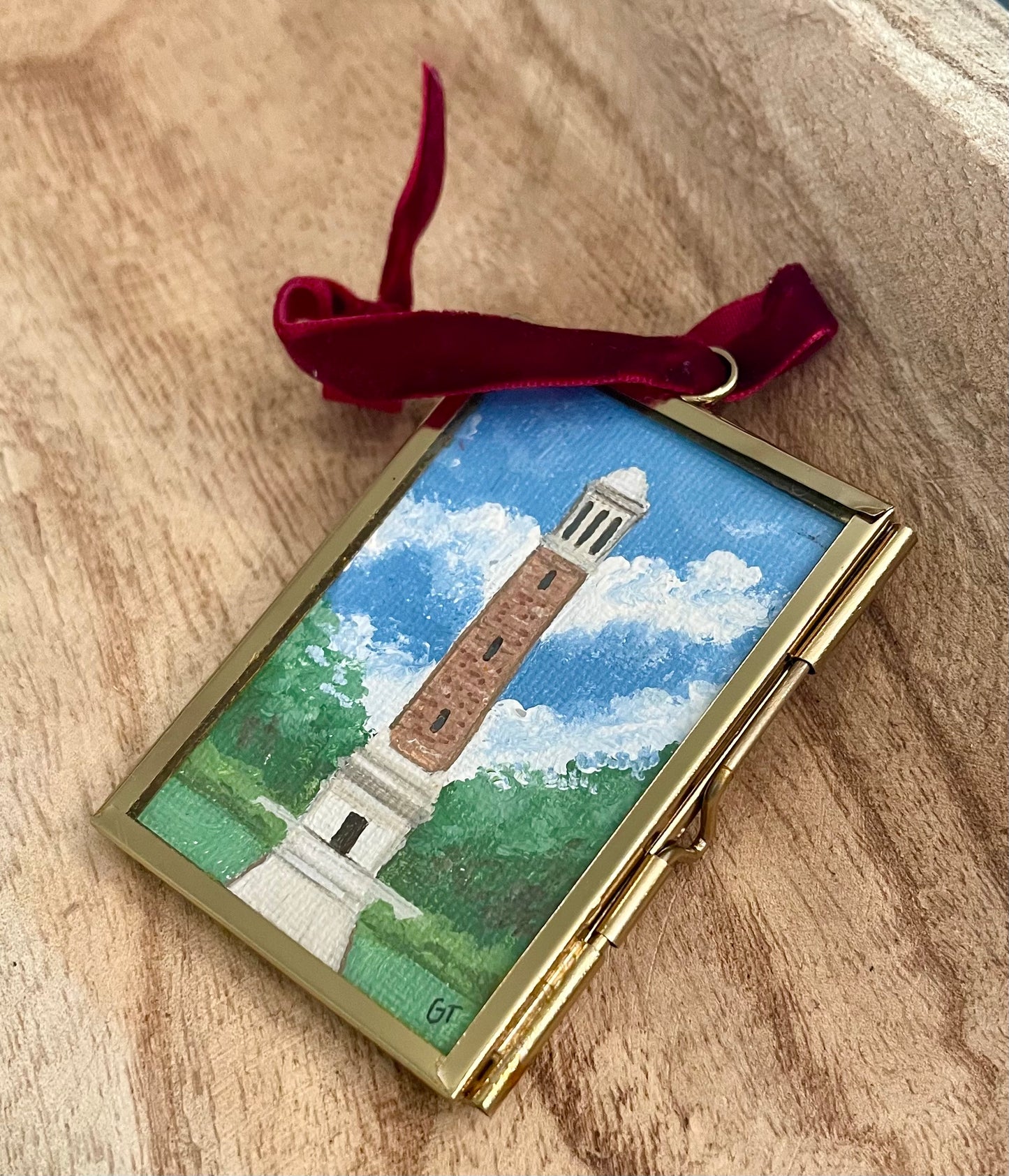 Denny Chimes hand-painted Christmas ornament