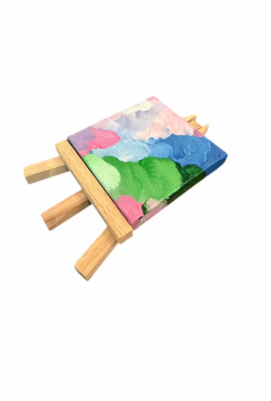 Multi Colored Abstract Mini Painting