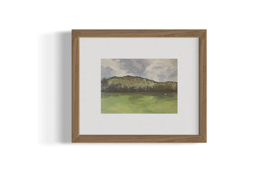“Hay Bales” Landscape Art Print