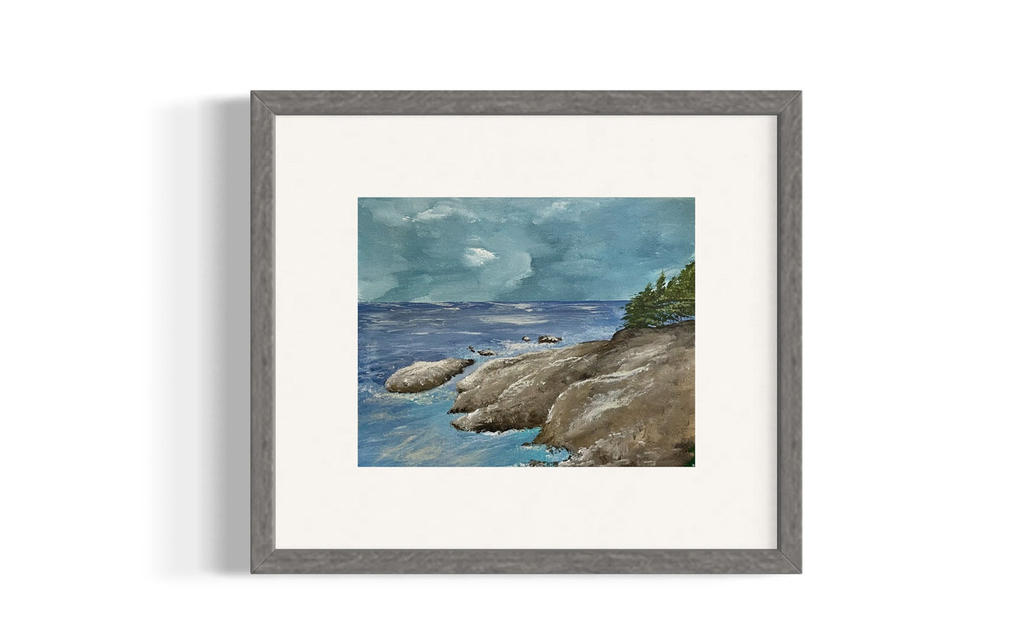 “Seaside Cliffs” Original Coastal Landscape Painting
