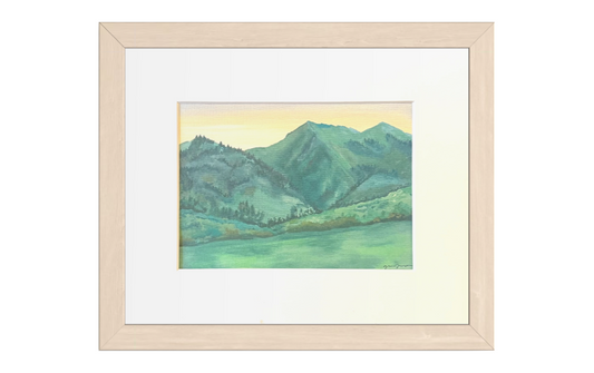 Emerald Mountains Art Print
