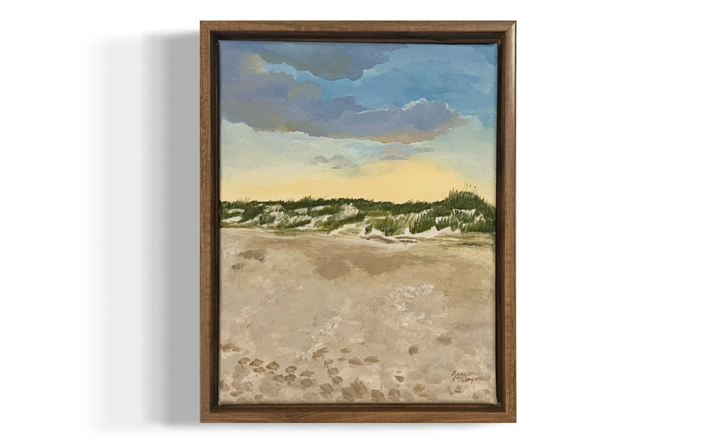 “Sunset Over Dunes” Original Coastal Landscape Painting