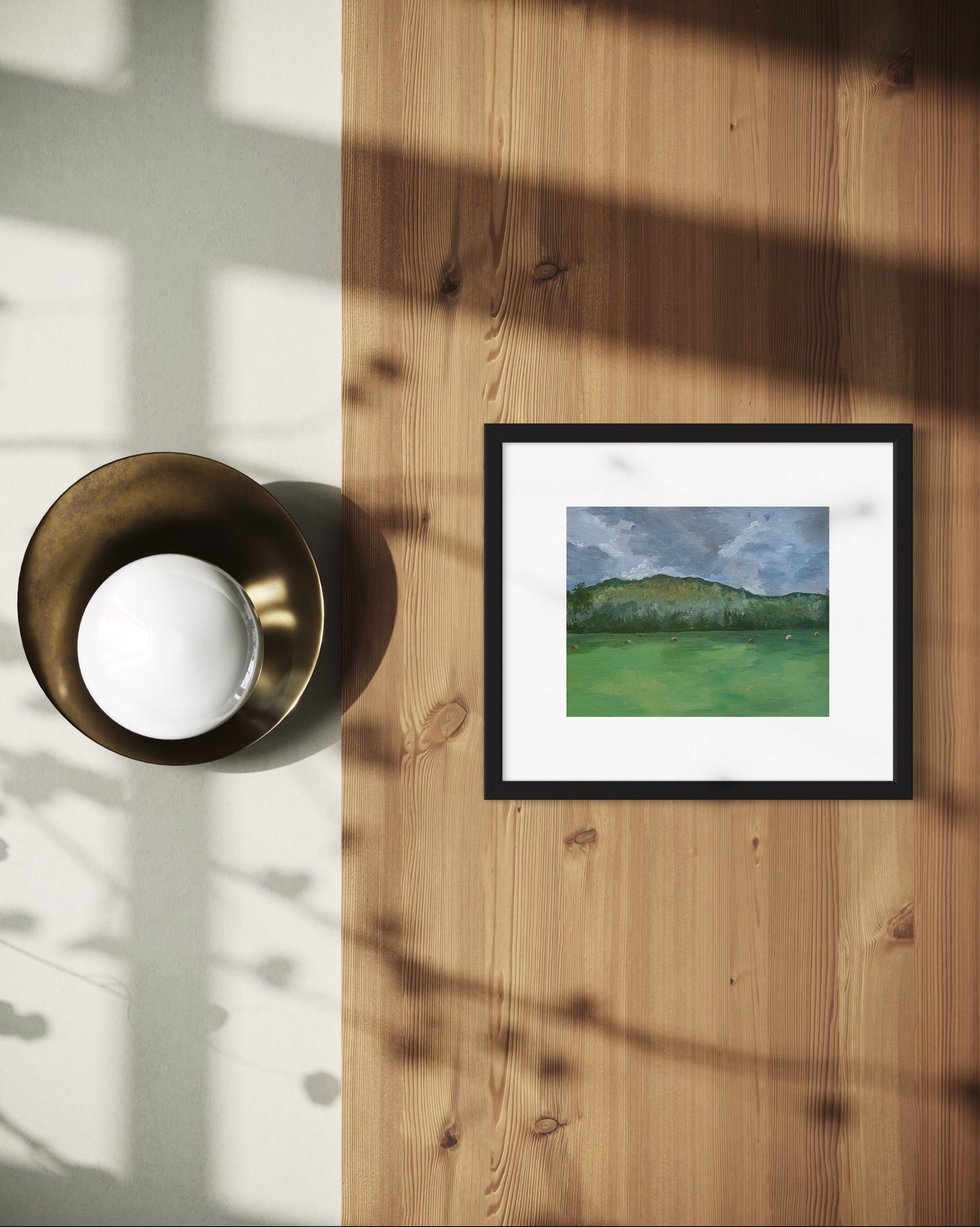 “Hay Bales” Original Landscape Painting