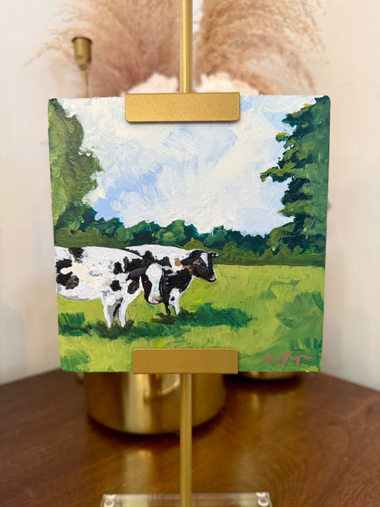Sunny Cows Original Acrylic Painting